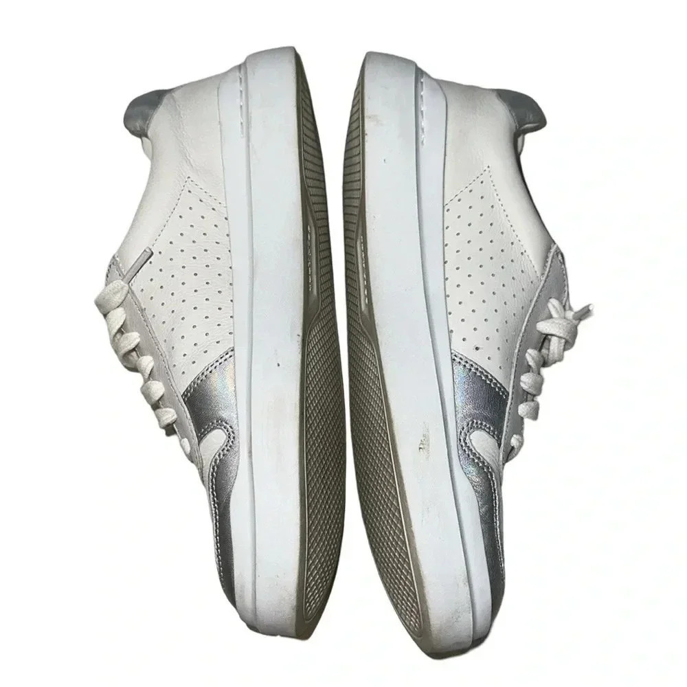 Cole Haan Grand White Lace up Sneakers Size 7.5 - Picture 4 of 7